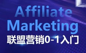 ​​​​​​Affiliate Marketing联盟营销0-1入门，联盟营销基本逻辑 联盟平台逻辑及联盟客逻辑全面详解-网赚项目平台