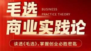 毛选商业实践论,读透《毛选》掌握创业必胜密匙-网赚项目平台