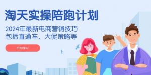 淘天实操陪跑计划,2024年最新电商营销技巧,包括直通车、大促策略等-网赚项目平台