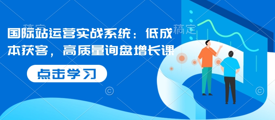 国际站运营实战系统：低成本获客，高质量询盘增长课-网赚项目平台