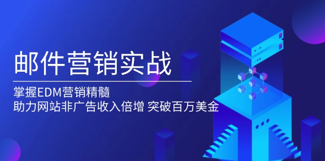 邮件营销实战，掌握EDM营销精髓，助力网站非广告收入倍增，突破百万美金-网赚项目平台