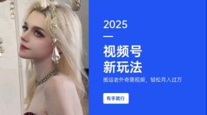 搬运老外奇葩视频，撸视频号分成计划收益，每天只需一小时，新手小白轻松月入过W-网赚项目平台