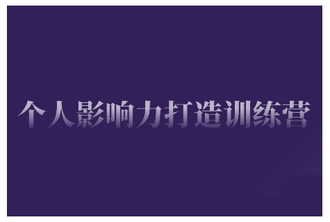 个人影响力打造训练营，掌握公域引流、私域运营、产品定位等核心技能，实现从0到1的个人IP蜕变-网赚项目平台
