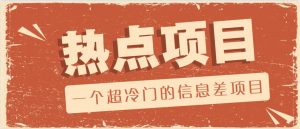 一个超冷门的信息差项目，出售各种协议模板，一个月收益竟高达20000+-网赚项目平台