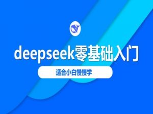 deepseek零基础入门-deepseek教程2025，适合小白慢慢学-网赚项目平台