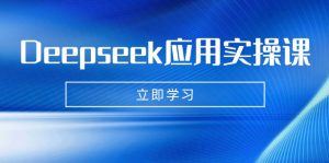Deepseek应用实操课：AI制作数字妈妈、写真、短视频，辅导作业，PPT制作等-网赚项目平台