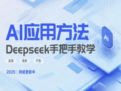Deepseek实际应用技巧—手把手教学版，实用高效干货-网赚项目平台