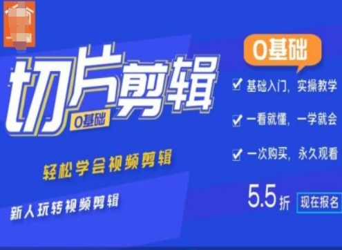 0基础IP切片剪辑，轻松学会视频剪辑，新人玩转视频剪辑-网赚项目平台
