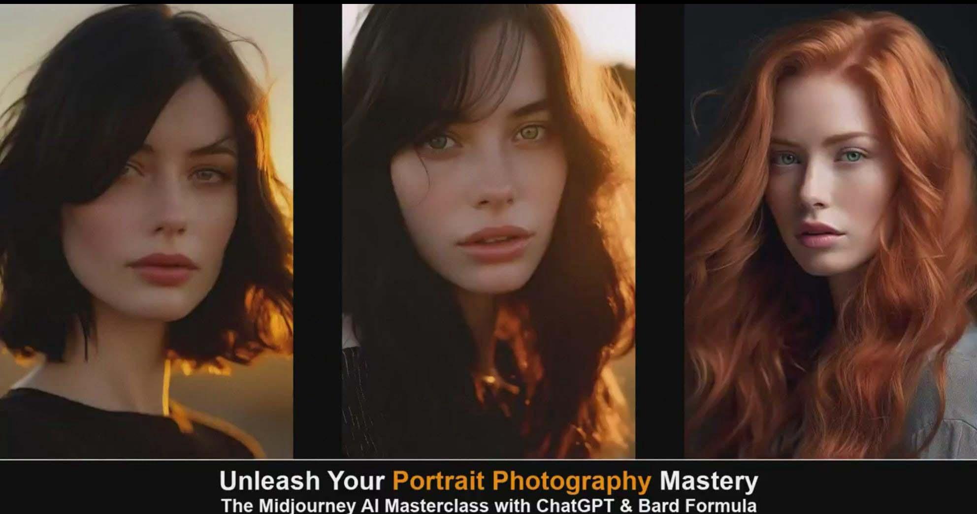 图片[3]-(9312期)Midjourney v5 ChatGPT 和 Bard AI人工智能人像摄影大师班-15节-中英字幕-网赚项目平台
