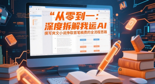 从零到一：深度拆解我运用AI撰写爽文小说挣取首笔稿费的全流程思路-网赚项目平台