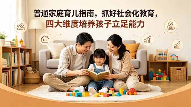付费文章:普通家庭育儿指南,抓好社会化教育,四大维度培养孩子立足能力-网赚项目平台