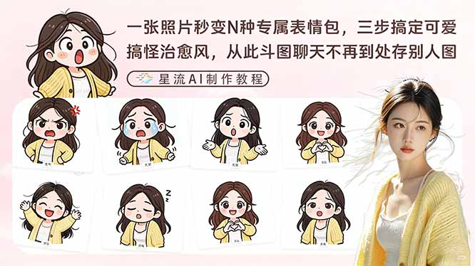 一张照片秒变N种专属表情包，三步搞定可爱搞怪治愈风，从此斗图聊天不再到处存别人图-网赚项目平台