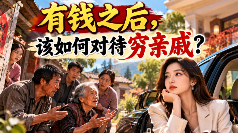某公众号付费文章：有钱之后，该如何对待穷亲戚？-网赚项目平台