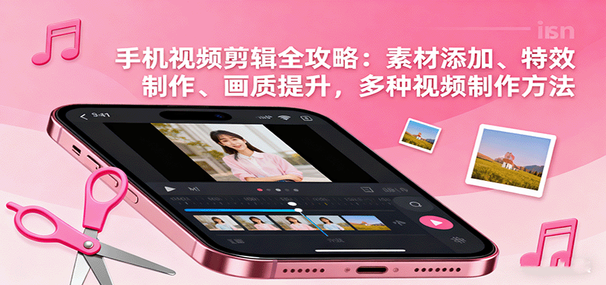 手机视频剪辑全攻略:素材添加、特效制作、画质提升,多种视频制作方法-网赚项目平台