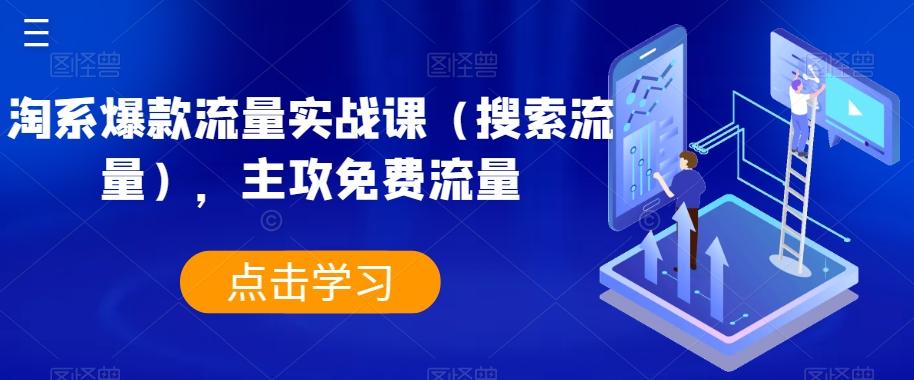 淘系爆款流量实战课（搜索流量），主攻免费流量-网赚项目平台