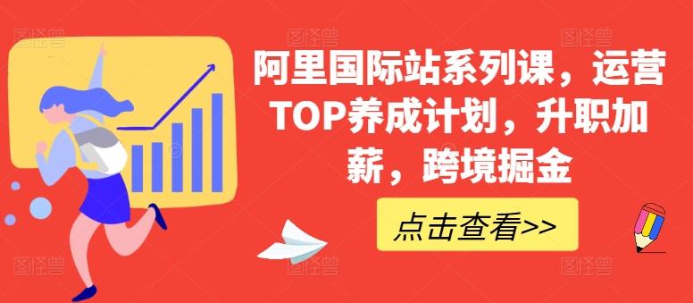 阿里国际站系列课，运营TOP养成计划，升职加薪，跨境掘金-网赚项目平台
