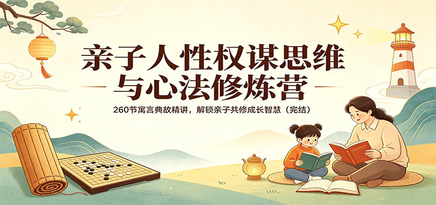 亲子人性权谋思维与心法修炼营：260节寓言典故精讲，解锁亲子共修成长智慧(完结)-网赚项目平台