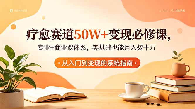 疗愈赛道50W+变现必修课,专业+商业双体系,零基础也能月入数十万-网赚项目平台