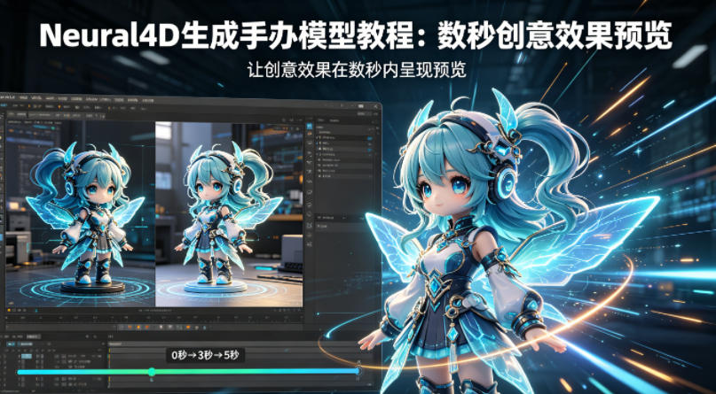 Neural4D生成手办模型教程，让创意效果在数秒内呈现预览-网赚项目平台