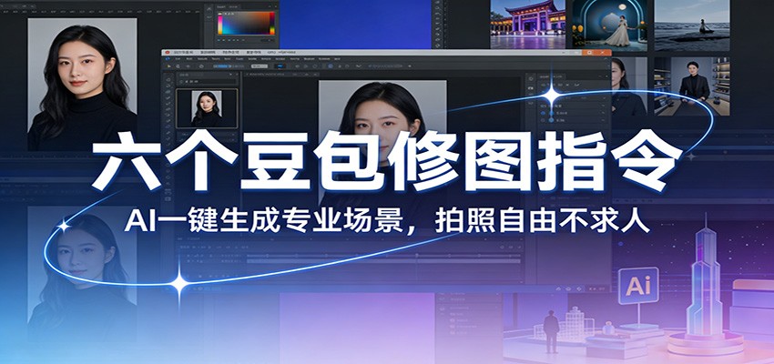 六个豆包修图指令：AI 一键生成专业场景，拍照自由不求人-网赚项目平台