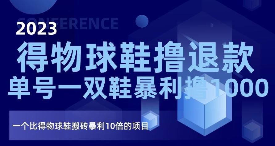 2023得物球鞋撸退款，单号一双鞋暴利撸1000，一个比得物球鞋搬砖暴利10倍的项目【揭秘】-网赚项目平台