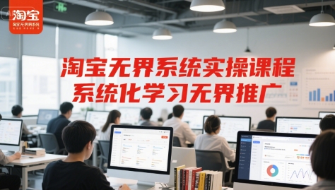 淘宝无界系统实操课程，系统化学习无界推广-网赚项目平台