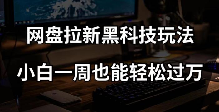 网盘拉新黑科技玩法，小白一周也能轻松过万【全套视频教程+黑科技】【揭秘】-网赚项目平台