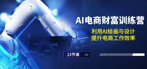 AI电商-财富训练营：利用AI绘画与设计，提升电商工作效率(23节课)-网赚项目平台