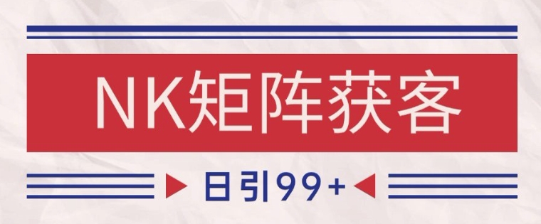 小红书某音NK赛道引流获客 自热矩阵日引200+【揭秘】-网赚项目平台