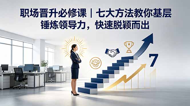 付费文章：职场晋升必修课｜七大方法教你基层锤炼领导力，快速脱颖而出-网赚项目平台