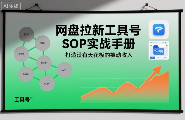 网盘拉新工具号SOP实战手册,打造没有天花板的被动收入-网赚项目平台