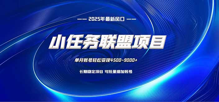 小任务联盟项目：一台电脑每天只需10分钟，轻松简单稳定-网赚项目平台