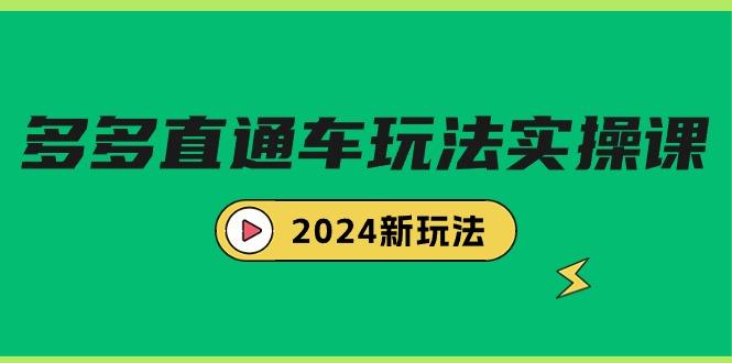 (9412期)多多直通车玩法实战课，2024新玩法(7节课)-网赚项目平台