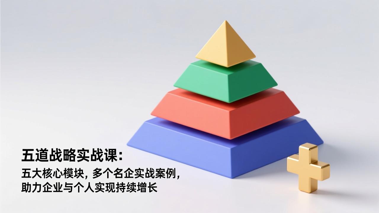 五道战略实战课：五大核心模块，多个名企实战案例，助力企业与个人实现持续增长-网赚项目平台