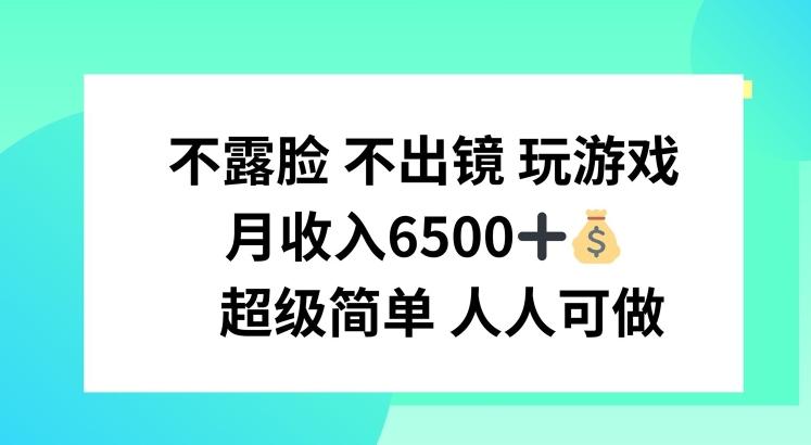 不露脸 不出境 玩游戏，月入6500 超级简单 人人可做【揭秘】-网赚项目平台