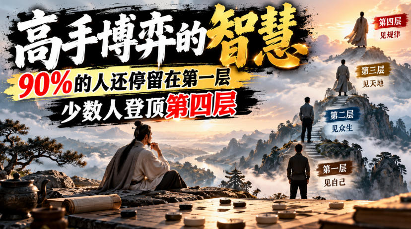 付费文章：高手博弈的智慧，90%的人还停留在第一层，少数人登顶第四层-网赚项目平台
