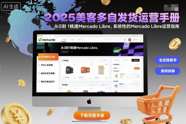 2025美客多自发货运营手册：从0到1精通Mercado Libre，系统性的Mercado Libre运营指南-网赚项目平台