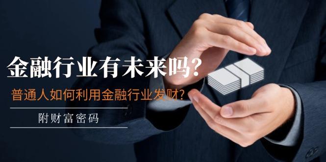 某付费文章：金融行业有未来吗？普通人如何利用金融行业发财?(附财富密码-网赚项目平台