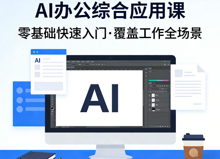 AI办公综合应用课，零基础快速入门，覆盖了工作中各种应用场景-网赚项目平台
