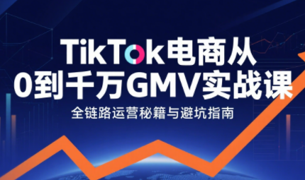 三千老师·TikTok电商从0到千万GMV实战课(更新)-网赚项目平台