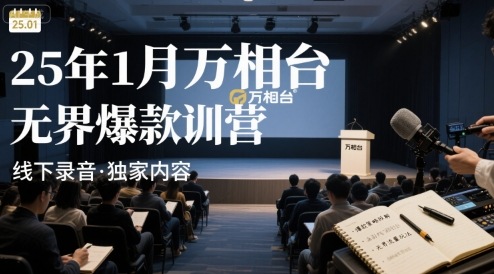 25年1月万相台无界爆款特训营线下录音-网赚项目平台