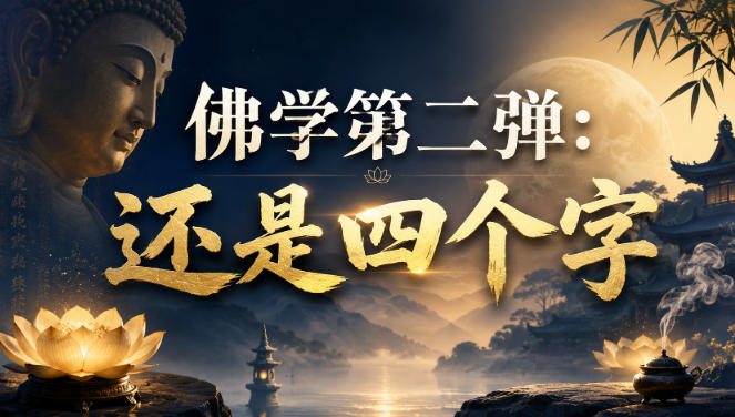付费文章：佛学第二弹：还是四个字-网赚项目平台