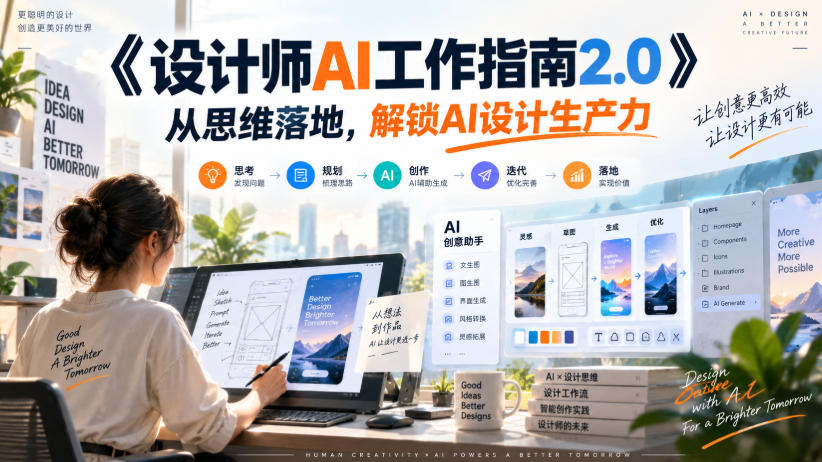 《设计师AI工作指南2.0》从思维落地-无水印，解锁AI设计生产力-网赚项目平台