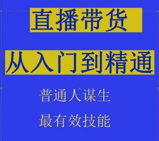 2024抖音直播带货直播间拆解抖运营从入门到精通，普通人谋生最有效技能-网赚项目平台
