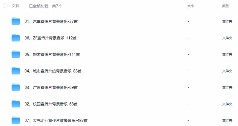 图片[3]-某宝付费购买，常用6G音效合集！970+首宣传片背景音乐，无版权可商用大气素材，分类清晰，高质量内容-网赚项目平台