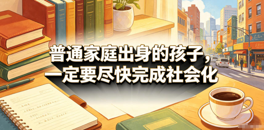 付费文章:普通家庭出身的孩子,一定要尽快完成社会化-网赚项目平台