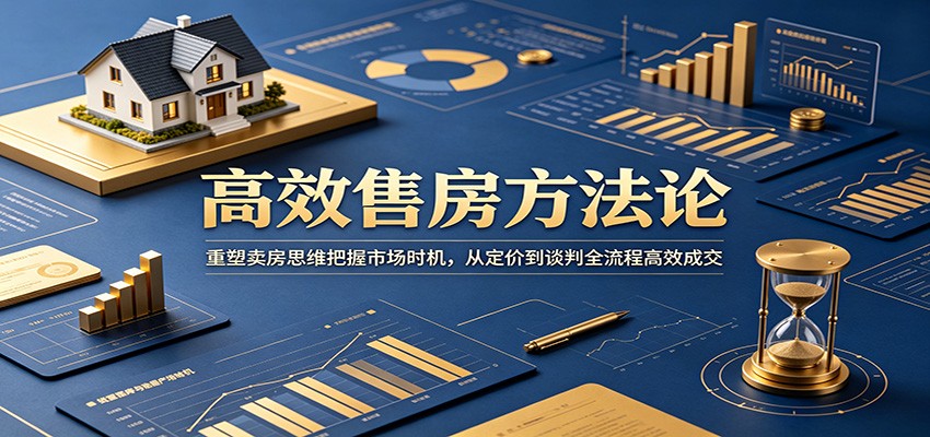 高效售房方法论：重塑卖房思维把握市场时机，从定价到谈判全流程高效成交-网赚项目平台