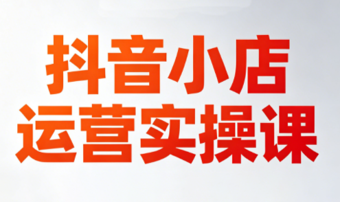 李老师·抖音小店运营实操课(更新2026)-网赚项目平台