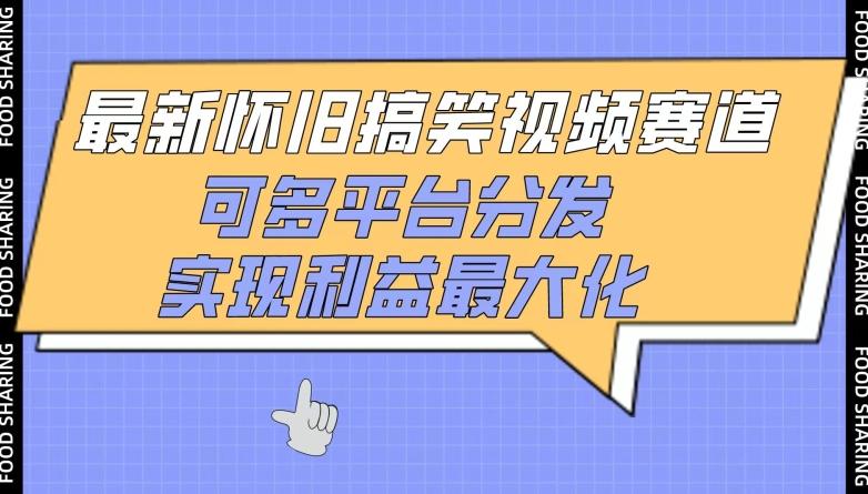 最新怀旧搞笑视频赛道，可多平台分发，实现利益最大化【揭秘】-网赚项目平台