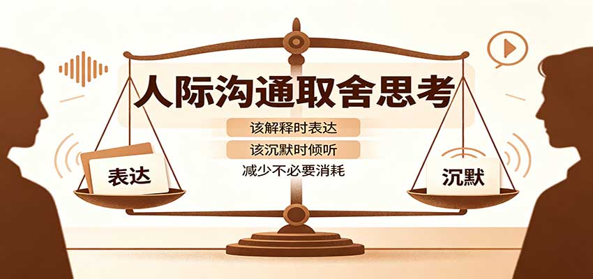 人际沟通取舍思考：分清解释与沉默边界，拿捏职场生活沟通分寸减少情绪内耗-网赚项目平台